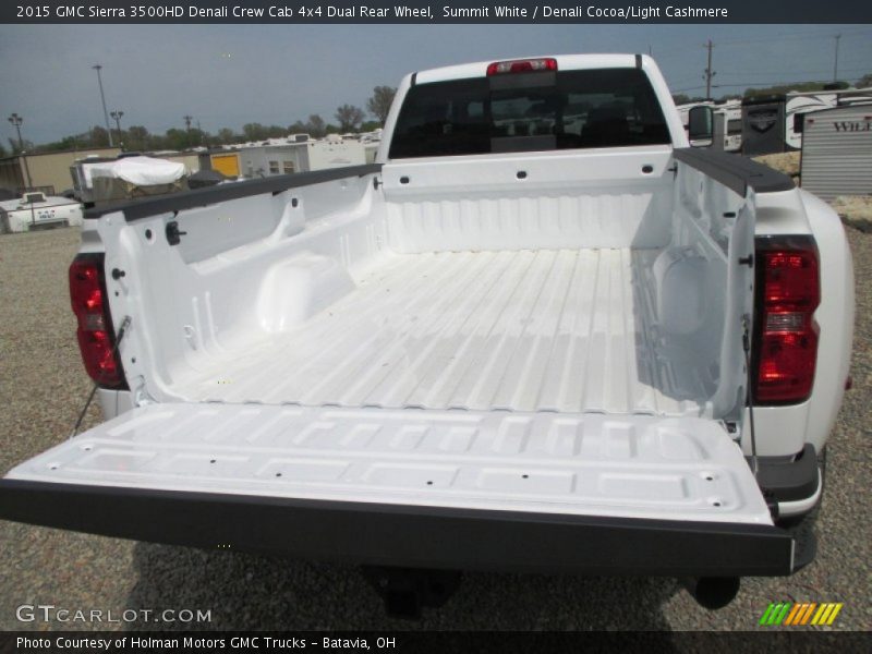 Summit White / Denali Cocoa/Light Cashmere 2015 GMC Sierra 3500HD Denali Crew Cab 4x4 Dual Rear Wheel