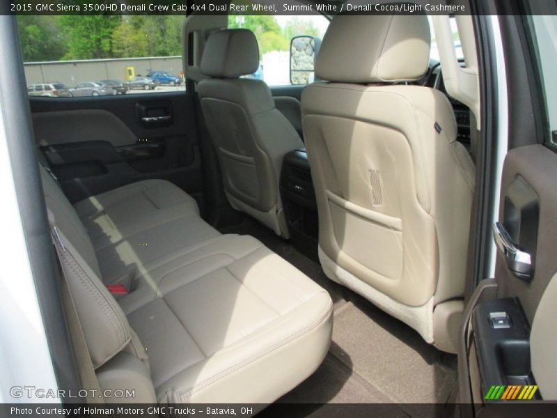 Summit White / Denali Cocoa/Light Cashmere 2015 GMC Sierra 3500HD Denali Crew Cab 4x4 Dual Rear Wheel