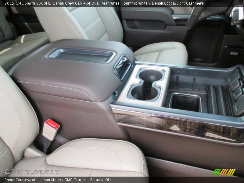 Summit White / Denali Cocoa/Light Cashmere 2015 GMC Sierra 3500HD Denali Crew Cab 4x4 Dual Rear Wheel