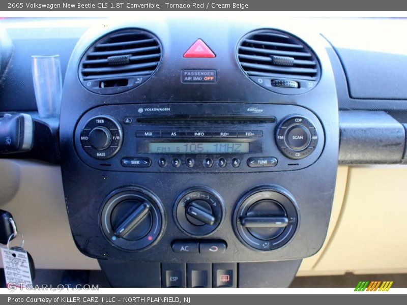 Tornado Red / Cream Beige 2005 Volkswagen New Beetle GLS 1.8T Convertible