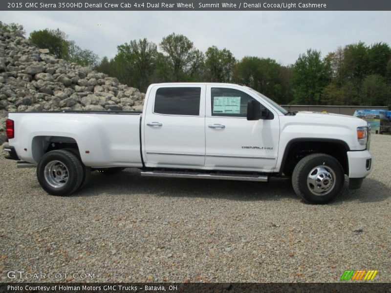  2015 Sierra 3500HD Denali Crew Cab 4x4 Dual Rear Wheel Summit White