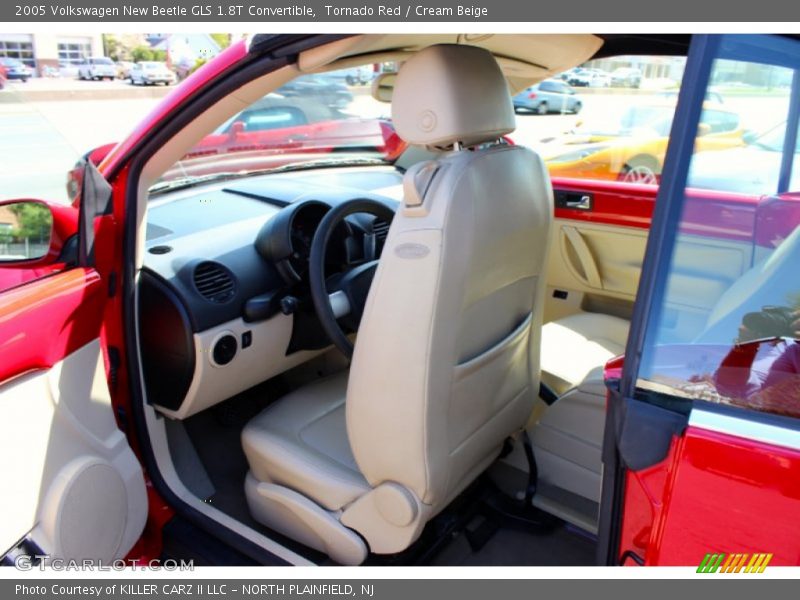 Tornado Red / Cream Beige 2005 Volkswagen New Beetle GLS 1.8T Convertible