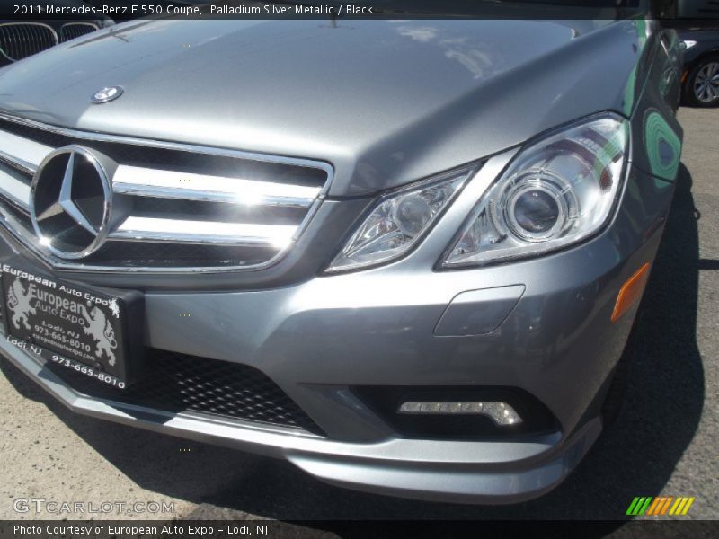 Palladium Silver Metallic / Black 2011 Mercedes-Benz E 550 Coupe