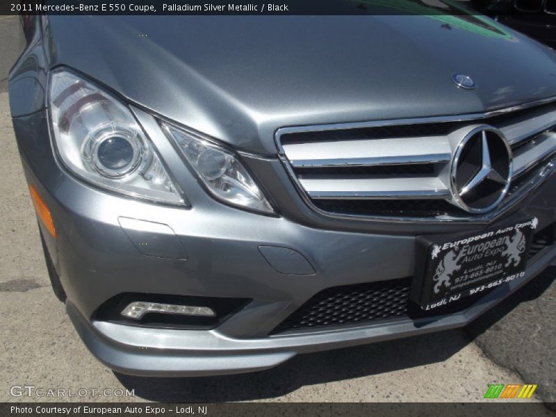 Palladium Silver Metallic / Black 2011 Mercedes-Benz E 550 Coupe