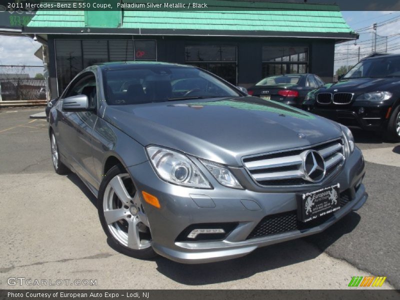 Palladium Silver Metallic / Black 2011 Mercedes-Benz E 550 Coupe