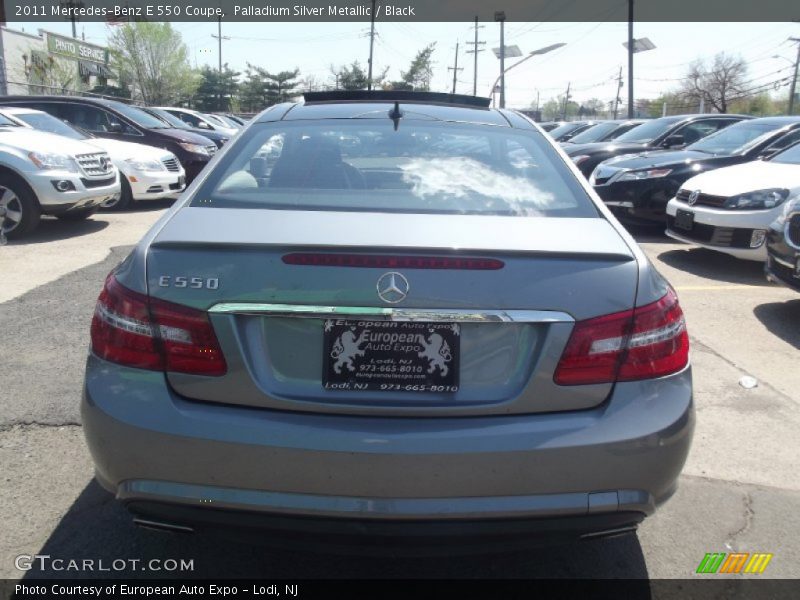 Palladium Silver Metallic / Black 2011 Mercedes-Benz E 550 Coupe