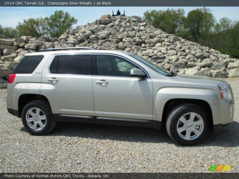 Champagne Silver Metallic / Jet Black 2014 GMC Terrain SLE