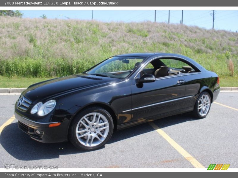 Black / Cappuccino/Black 2008 Mercedes-Benz CLK 350 Coupe