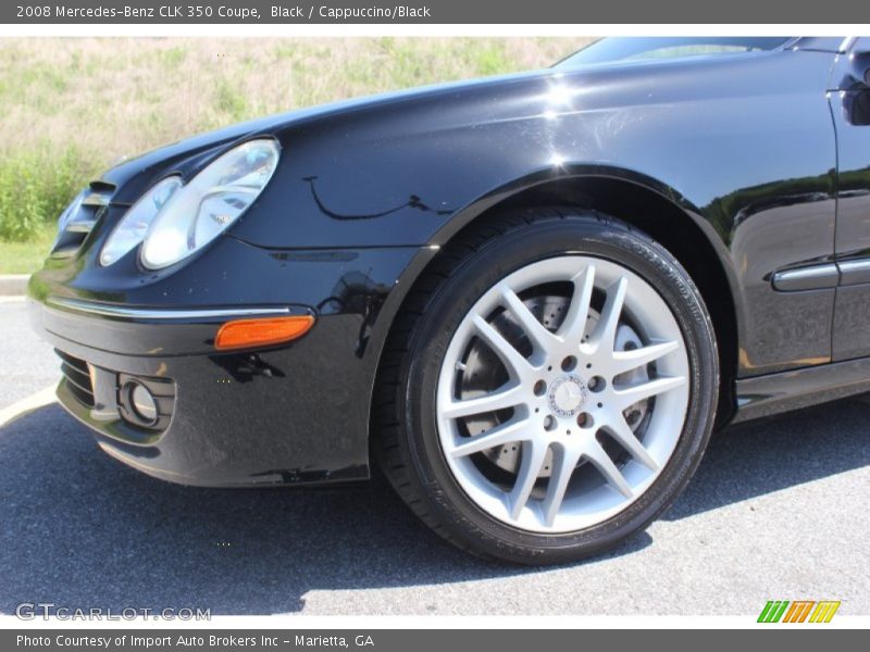 Black / Cappuccino/Black 2008 Mercedes-Benz CLK 350 Coupe