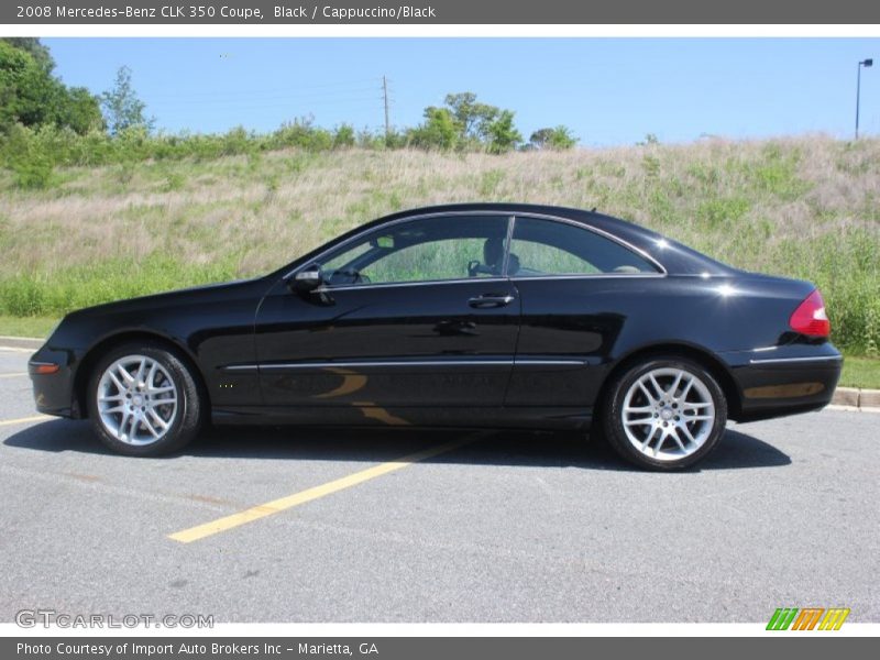 Black / Cappuccino/Black 2008 Mercedes-Benz CLK 350 Coupe