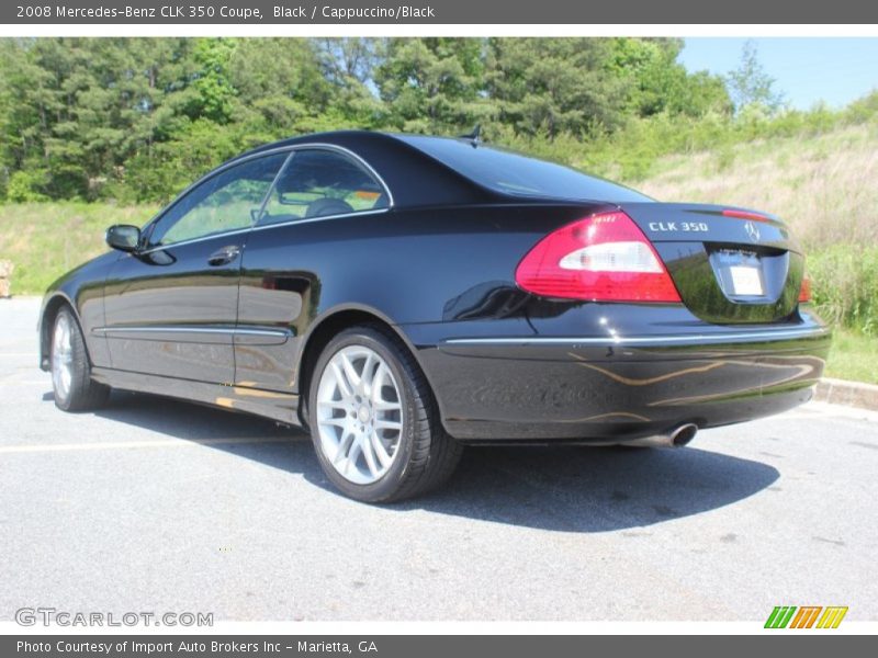 Black / Cappuccino/Black 2008 Mercedes-Benz CLK 350 Coupe