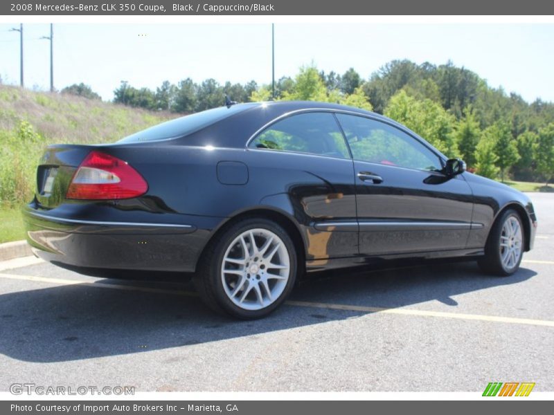 Black / Cappuccino/Black 2008 Mercedes-Benz CLK 350 Coupe