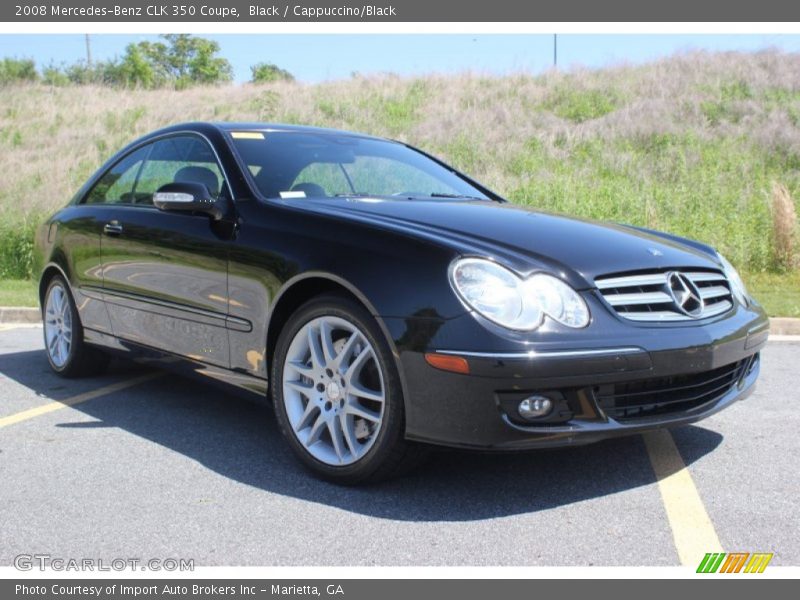 Black / Cappuccino/Black 2008 Mercedes-Benz CLK 350 Coupe