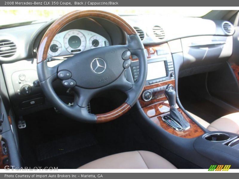 Black / Cappuccino/Black 2008 Mercedes-Benz CLK 350 Coupe