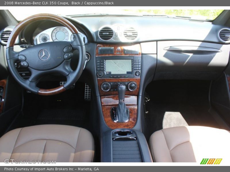 Black / Cappuccino/Black 2008 Mercedes-Benz CLK 350 Coupe