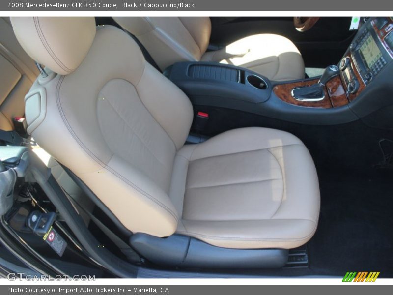 Black / Cappuccino/Black 2008 Mercedes-Benz CLK 350 Coupe