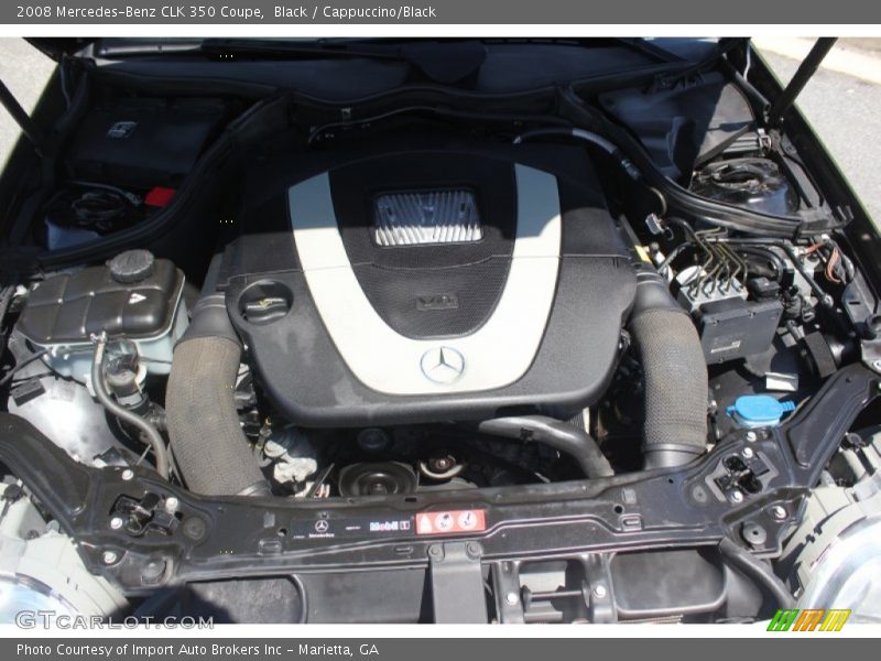 Black / Cappuccino/Black 2008 Mercedes-Benz CLK 350 Coupe