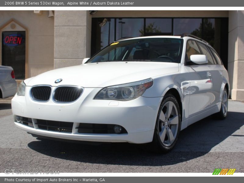 Alpine White / Auburn Dakota Leather 2006 BMW 5 Series 530xi Wagon