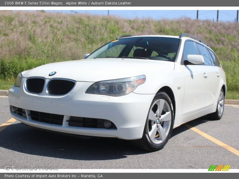 Alpine White / Auburn Dakota Leather 2006 BMW 5 Series 530xi Wagon