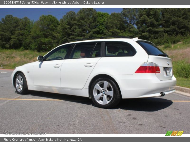 Alpine White / Auburn Dakota Leather 2006 BMW 5 Series 530xi Wagon