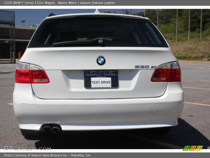 Alpine White / Auburn Dakota Leather 2006 BMW 5 Series 530xi Wagon