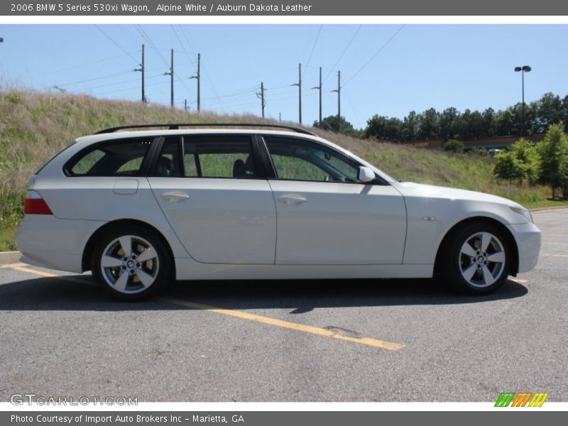 Alpine White / Auburn Dakota Leather 2006 BMW 5 Series 530xi Wagon