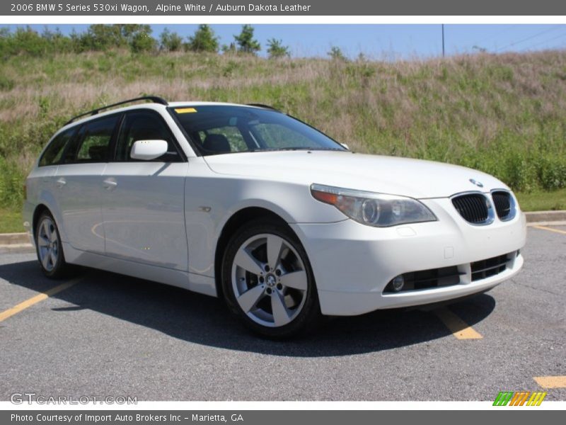 Alpine White / Auburn Dakota Leather 2006 BMW 5 Series 530xi Wagon