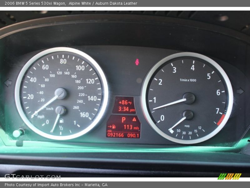 Alpine White / Auburn Dakota Leather 2006 BMW 5 Series 530xi Wagon