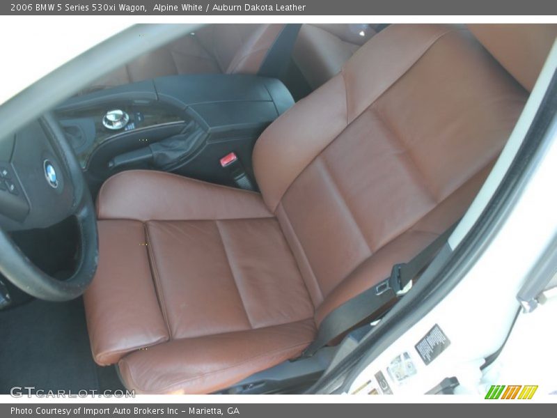 Alpine White / Auburn Dakota Leather 2006 BMW 5 Series 530xi Wagon