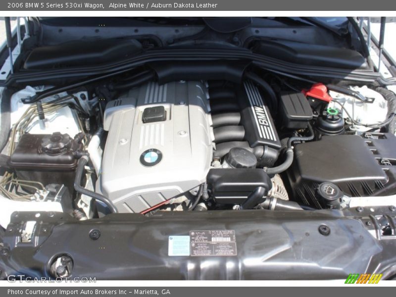 Alpine White / Auburn Dakota Leather 2006 BMW 5 Series 530xi Wagon
