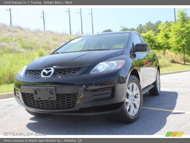 Brilliant Black / Black 2008 Mazda CX-7 Touring