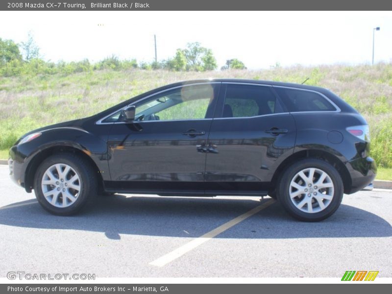 Brilliant Black / Black 2008 Mazda CX-7 Touring