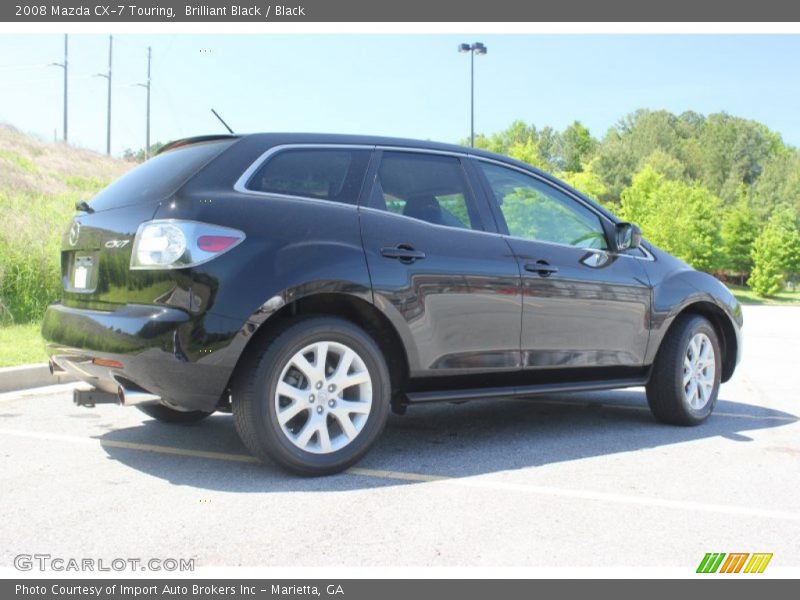 Brilliant Black / Black 2008 Mazda CX-7 Touring