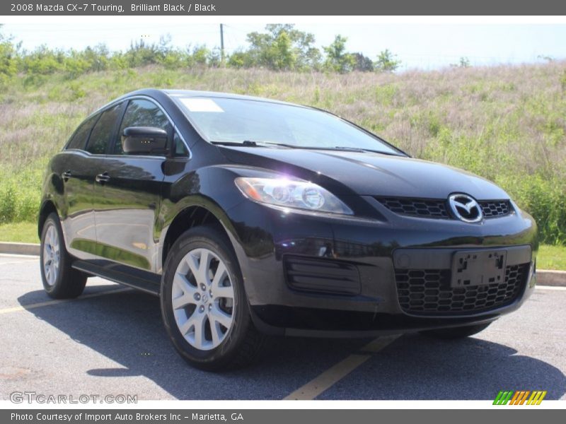 Brilliant Black / Black 2008 Mazda CX-7 Touring