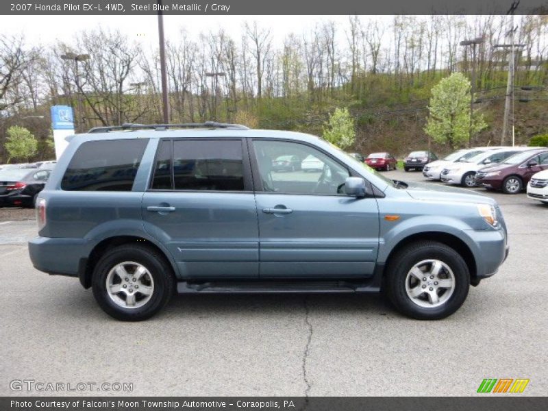 Steel Blue Metallic / Gray 2007 Honda Pilot EX-L 4WD