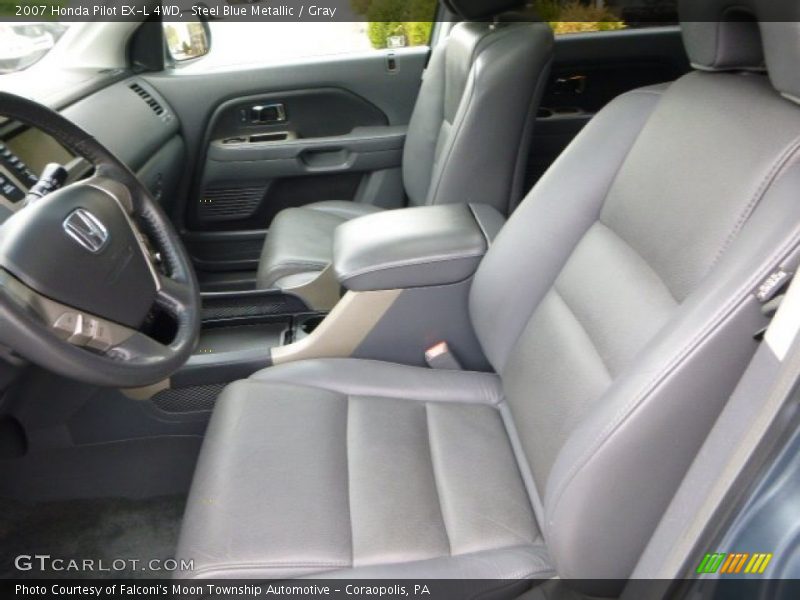Steel Blue Metallic / Gray 2007 Honda Pilot EX-L 4WD