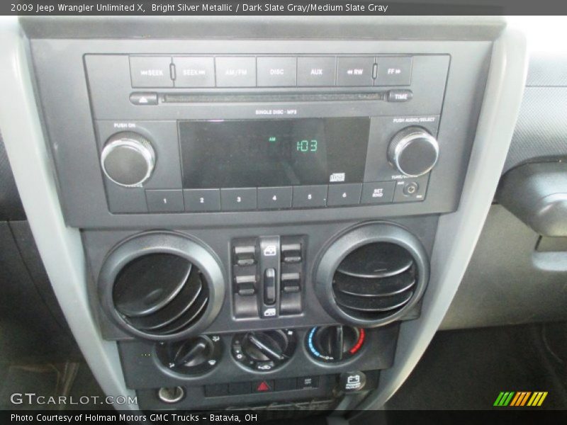 Bright Silver Metallic / Dark Slate Gray/Medium Slate Gray 2009 Jeep Wrangler Unlimited X