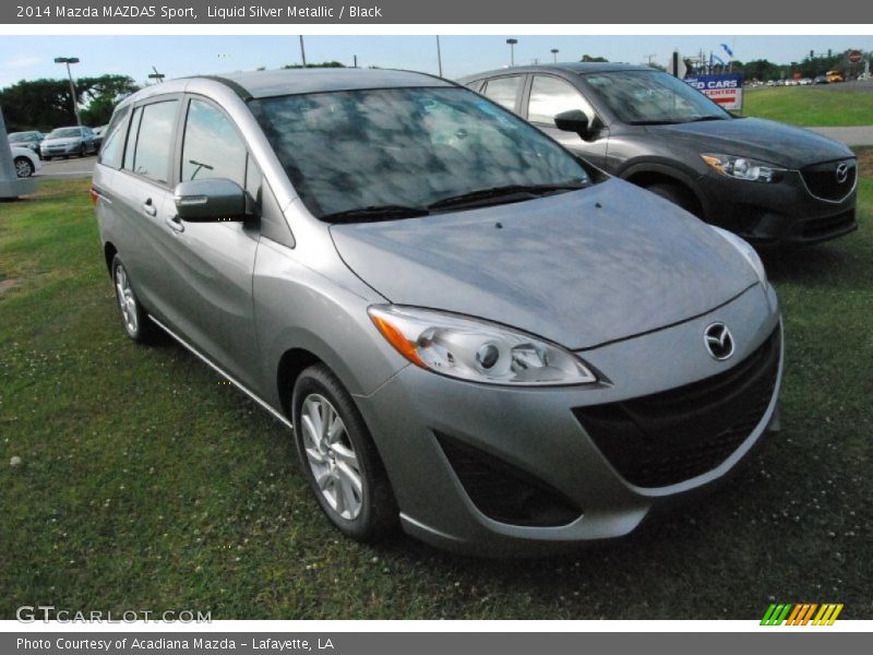 Liquid Silver Metallic / Black 2014 Mazda MAZDA5 Sport