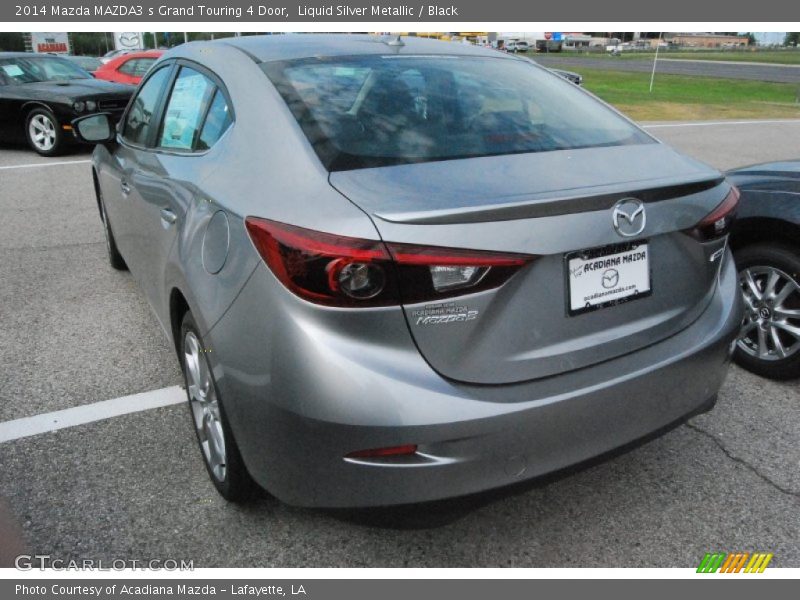 Liquid Silver Metallic / Black 2014 Mazda MAZDA3 s Grand Touring 4 Door