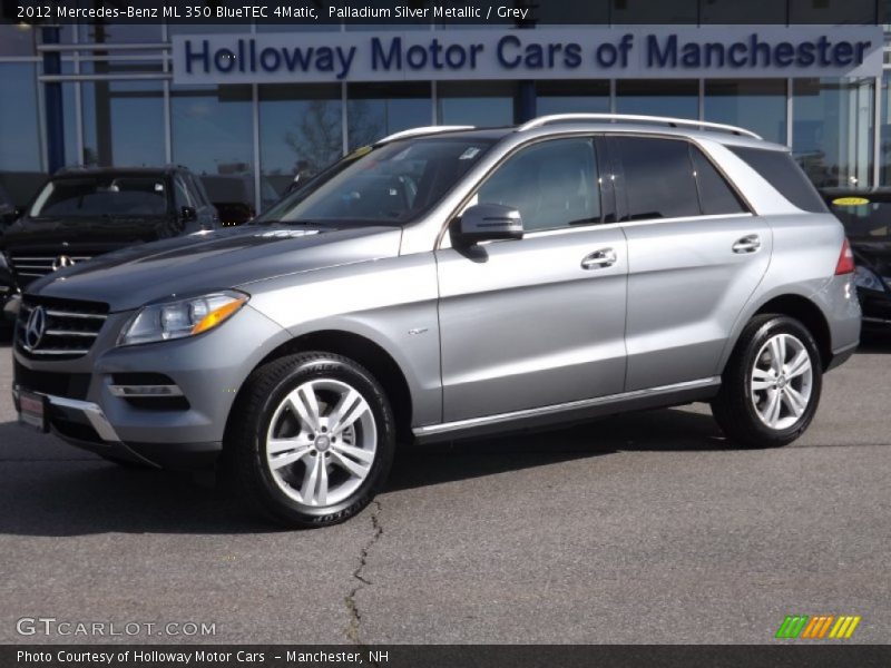 Palladium Silver Metallic / Grey 2012 Mercedes-Benz ML 350 BlueTEC 4Matic