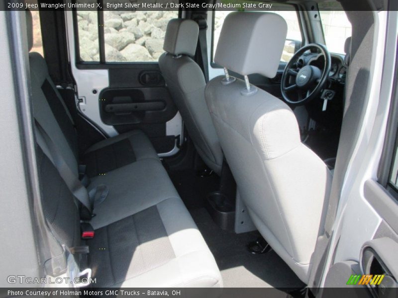 Bright Silver Metallic / Dark Slate Gray/Medium Slate Gray 2009 Jeep Wrangler Unlimited X