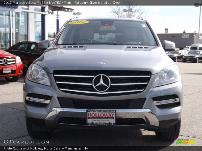 Palladium Silver Metallic / Grey 2012 Mercedes-Benz ML 350 BlueTEC 4Matic