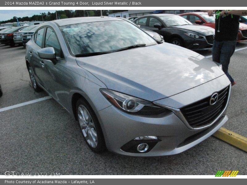 Liquid Silver Metallic / Black 2014 Mazda MAZDA3 s Grand Touring 4 Door