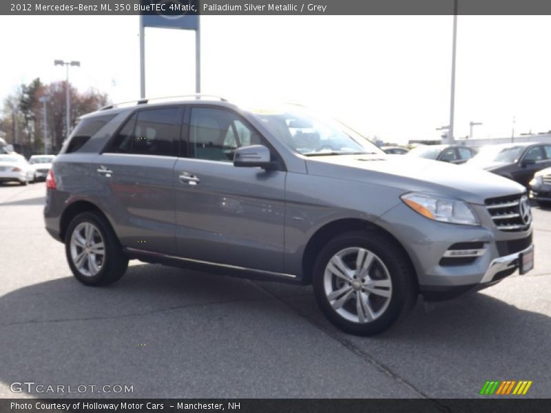 Palladium Silver Metallic / Grey 2012 Mercedes-Benz ML 350 BlueTEC 4Matic