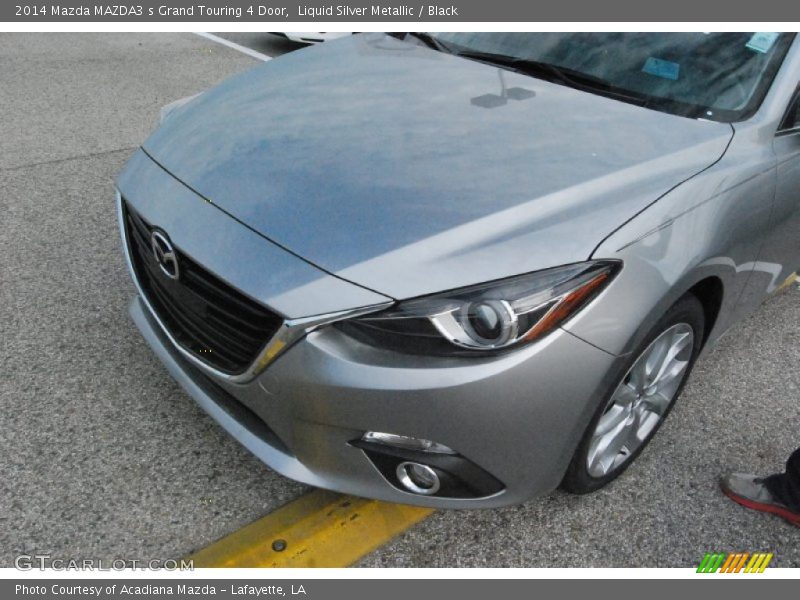 Liquid Silver Metallic / Black 2014 Mazda MAZDA3 s Grand Touring 4 Door