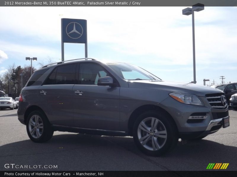 Palladium Silver Metallic / Grey 2012 Mercedes-Benz ML 350 BlueTEC 4Matic