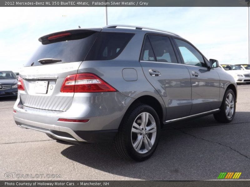 Palladium Silver Metallic / Grey 2012 Mercedes-Benz ML 350 BlueTEC 4Matic