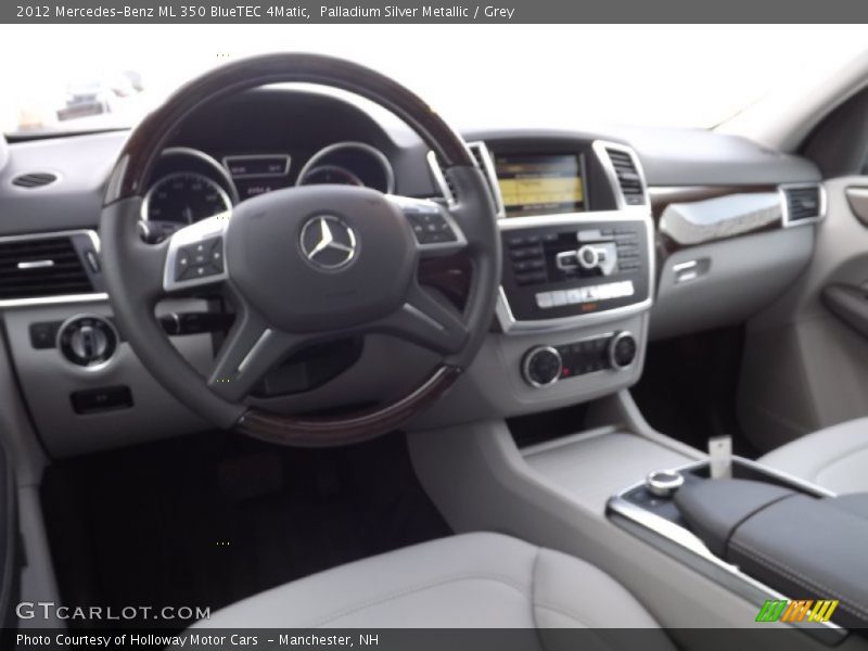 Palladium Silver Metallic / Grey 2012 Mercedes-Benz ML 350 BlueTEC 4Matic