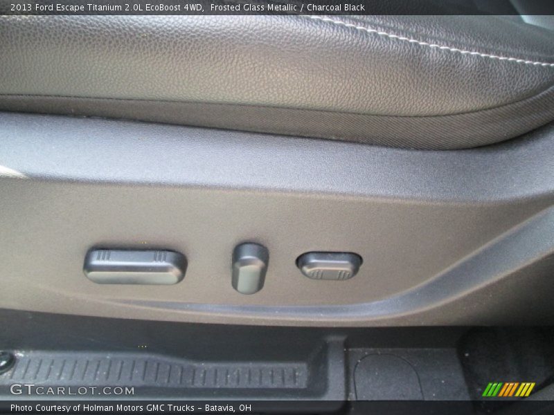 Frosted Glass Metallic / Charcoal Black 2013 Ford Escape Titanium 2.0L EcoBoost 4WD