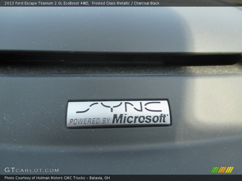 Frosted Glass Metallic / Charcoal Black 2013 Ford Escape Titanium 2.0L EcoBoost 4WD